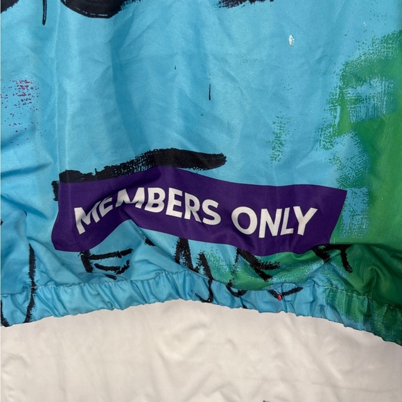 Members Only Jean Michel Basquist A Panel Of Experts Full Zip Windbreaker Jacket - Picture 8 of 11